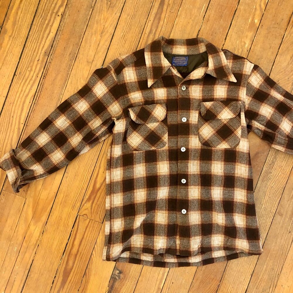 Vintage Pendleton Plaid Wool Button Down